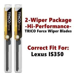 Limpiaparabrisas de alto rendimiento de 2 unidades para Lexus IS350 2014+ - 25240/180 - Imagen 1 de 12