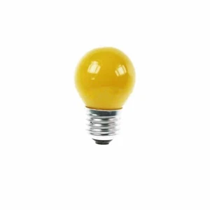 Golf Ball Bulb 45mm Round 240V 15W E27 Yellow - Picture 1 of 2