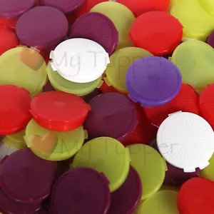 NEW Tupperware 3 Round Clamshell Medication Pill Takers Random Colours - Picture 1 of 1