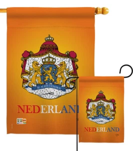 Netherlands Nationality tulips windmills van gogh holland Garden Hosue Yard Flag - Picture 1 of 13