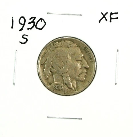 1930-S Buffalo Nickel "XF" Extra Fine #BW Cover