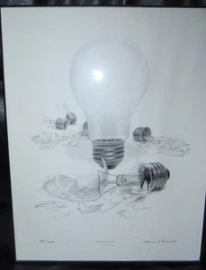 Bright Idea #7 by Alan Studt, Litho, Artwork, Signed, Number 527 of 1000 - Picture 1 of 5