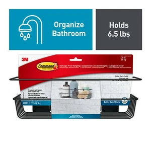 Shower Caddy Matte Black, 1 Caddy - Picture 1 of 18