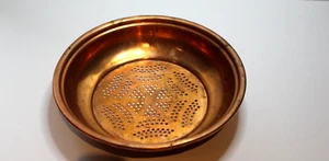 Vintage Copper Strainer Colander 9" with Hanging Ring - Picture 1 of 5