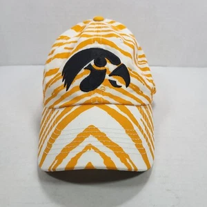 Iowa Hawkeyes Top of the World Zubaz Gold White Snapback Hat - Picture 1 of 9