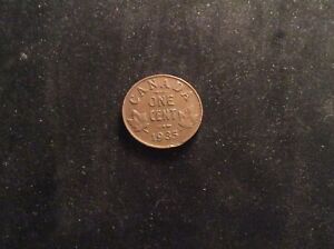 1935 Canada petite pièce de 1 cent