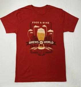 Epcot International Food & Wine Festival 2017 Shirt Red Size Small - Picture 1 of 4