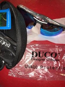 DUCO Men's Luxury Carbon Fiber Temple Polarized Sunglasses Sports UV400 Case NEW - Picture 1 of 3