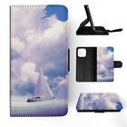 Flip Case For Apple Iphone|Boat In The Sea Cloudy Sky