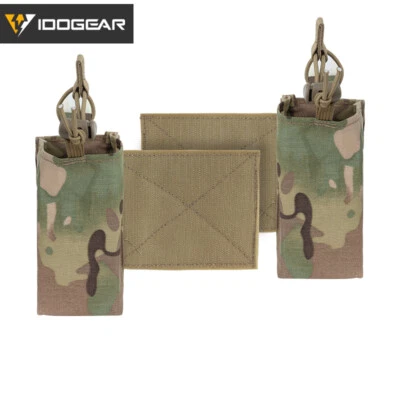 IDOGEAR Tactical Radio Pouch Expander Wings Walkie Talkie Holder Hook&Loop Camo - Image 1 of 4