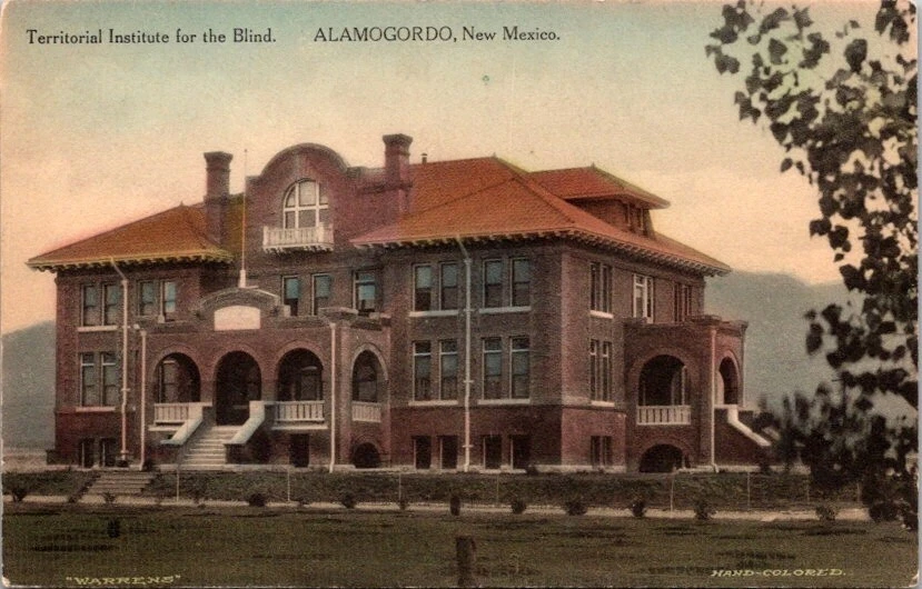 Albertype Postcard Territorial Institute for Blind Alamogordo New Mexico   20550 - Image 1 of 3