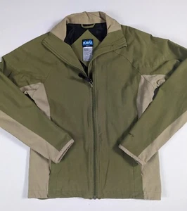 Kavu Full Zip Olive Green Casual Stretchy Soft Shell Jacket Women's Small - Picture 1 of 8
