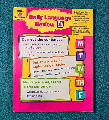 Daily Language Review 4 Grade 4 - Image 1 of 4