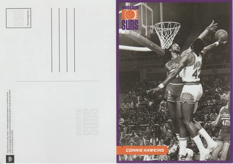Brand New Connie Hawkins #42 Phoenix Suns 6X4 1/2 Postcard Cover