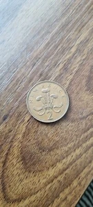 Rare 1971 NEW PENCE 2p British Elizabeth II Coin First Release-1971 - Picture 1 of 2