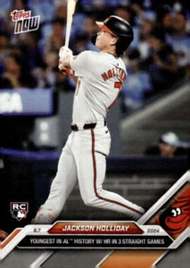 Jackson Holliday RC 2024 Topps AHORA #529 ROOKIE Orioles PR:6379 CASI NUEVO-COMO NUEVO M ID:110963 - Imagen 1 de 2