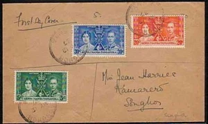 KENYA UGANDA TANGANYIKA 1937 Coronation cover FDC - Songhor cds............33273 - Picture 1 of 1
