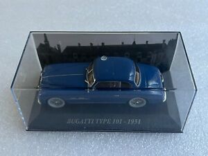 ALTAYA IXO PRESSE Bugatti Type 101 Bleu 1951 1/43 Voiture Miniature
