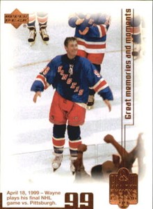 1999 Wayne Gretzky Living Legend #97 Wayne Gretzky Last Game
