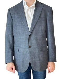 TUTA UOMO SUITSUPPLY REDA SUPER 110'S LANA GRIGIA GIACCA CAPPOTTO SPORTIVO BLAZER 52 42 - Foto 1 di 15