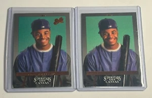 Ken Griffey Jr NO NAME ERROR CARD RARE 1993 Studio Super Stars On Canvas NO LOGO - Picture 1 of 2