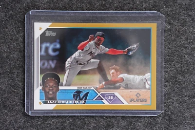 2023 Topps X MLB Players Exclusive Gold /50 Jazz Chisholm Jr #36 - Image 1 of 2