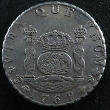 8 reales 1769PTS JR Fancy 9 Potosi Bolivia KM#50 silver Bolivie
