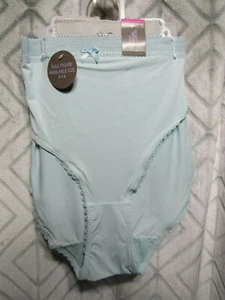 New Secret Treasures 2 Piece Set Bikini Panties Size 12 Gray Blue Nylon - Picture 1 of 3