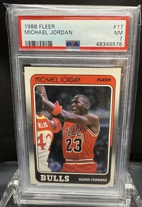1988 Fleer Michael Jordan #17 PSA 7 - Bild 1 von 2