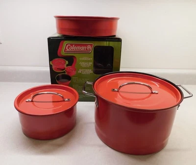 Juego de cocina Coleman Family antiadherente modelo #807-741T rojo (falta mango) Foto 1 de 4