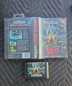 Ghouls 'n Ghosts (Sega Genesis, 1989) Nur Original Cartridge und Box. Getestet - Bild 1 von 7