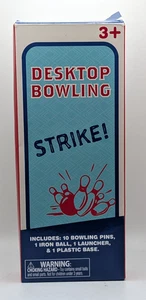 NEW Desktop Bowling 10 Inch Lane Game Includes 10 Pins 1 Ball Launcher & Base - Picture 1 of 6