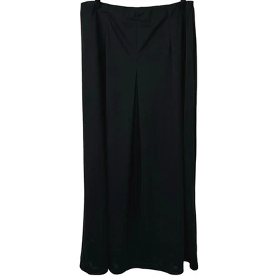 Falda midi vintage negra de diseñador minimalista grande Diane Von Furstenberg para mujer Foto 1 de 4