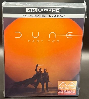 DUNE PART TWO -MANTA LAB 4K UHD BLURAY FULLSLIP STEELBOOK *SEALED* - Image 1 of 4