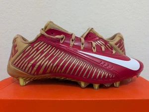 Nike Vapor Carbon Elite 2 TB Football Cleat Red Gold San Francisco 49ers sz 13.5 - Picture 1 of 12