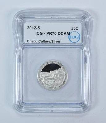 2012-S Washington Quarter ATB Chaco Culture Silver PR70 DCAM ICG *0106 - Image 1 of 4