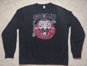Half Sumo Brooklyn Sweatshirt Mens XL Black Crew Neck Jujitsu Wrestling Fighting - Picture 1 of 9