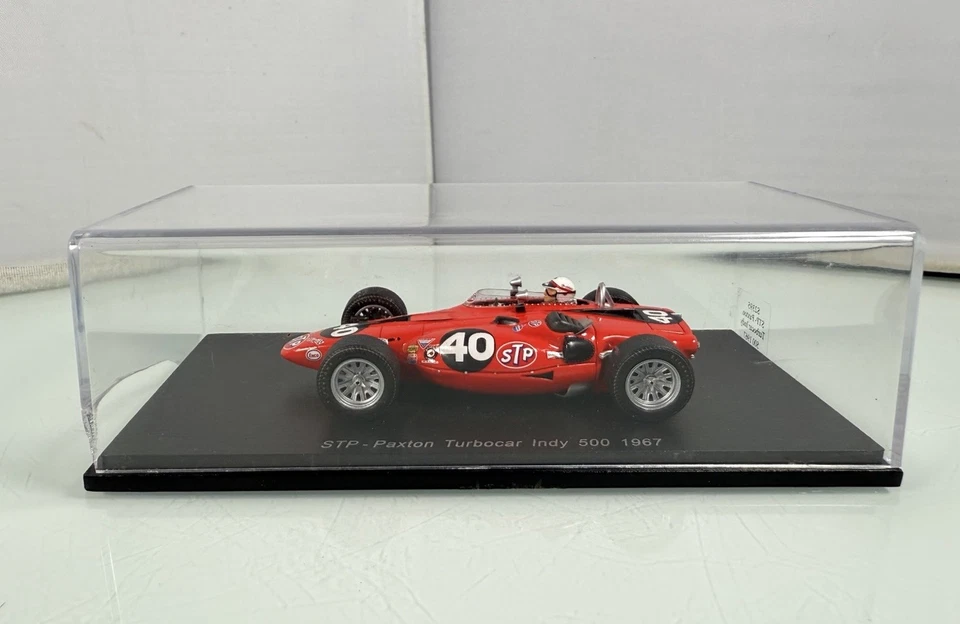 Coche turbo Spark escala 1:43 S2395 STP-Paxton Indy 500 1967 #40 coche modelo P.Jones Foto 1 de 4