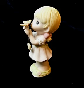 Precious Moments Butterfly Kisses With Love Filled Wishes Girl 940001 New - Picture 1 of 14