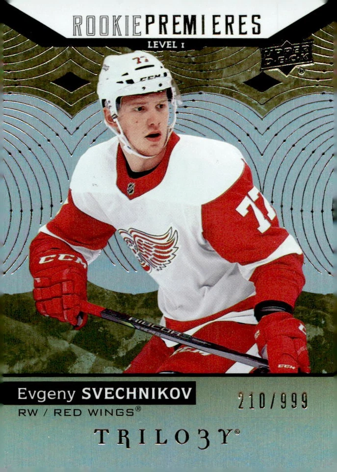 2017-18 Upper Deck Trilogy #76 Evgeny Svechnikov #/999 Rookie RC - Image 1 of 2