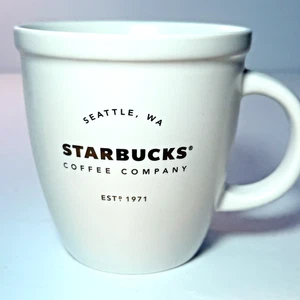 2016 Starbucks Tasse Coffee Company Seattle Keramik Weißgold Logo 16oz - Bild 1 von 9