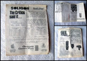 Vintage Soligor 35mm SLR Camera Lenses Catalogue (1960s) - Picture 1 of 4