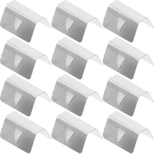 12pcs Wind Deflector Clips Car Windshield Clips Wind Deflector Channel Fixing - Foto 1 di 12