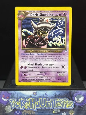 Pokemon Card Dark Slowking 20/105 Neo Destiny Set WOTC Played - Image 1 of 4