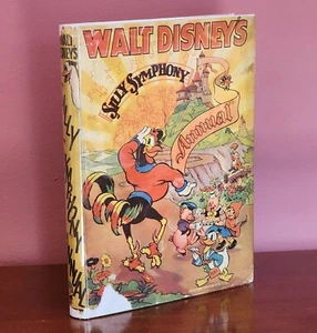 1937 FIRST UK EDITION, WALT DISNEY'S SILLY SYMPHONY ANNUAL WITH DUST JACKET - Picture 1 of 24