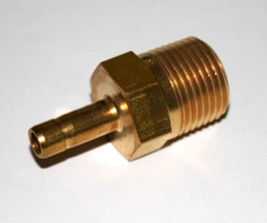 1/4 Tube Stub x 3/8 MNPT Brass Adapter Fitting Swagelok B-4-TA-1-6 - Picture 1 of 2