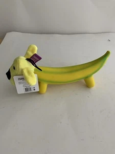 Banana Dog Toy Level 2  Squeaky Fruit Doggie Toys Pooch play yellow dog play - Picture 1 of 6