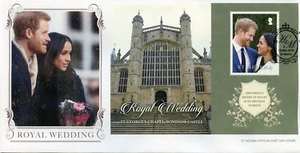 St Helena 2018 FDC Prince Harry Meghan Royal Wedding 1v M/S Cover Royalty Stamps - Picture 1 of 1