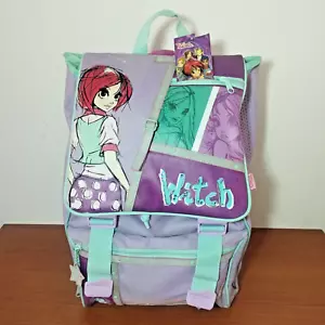 W.I.T.C.H School Backpack Zaino Bag With Trolley Witch Vintage New - Foto 1 di 9