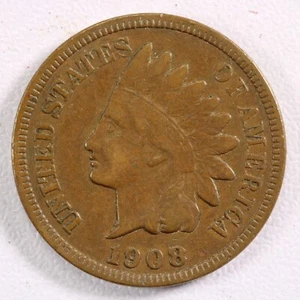 Centavo de cabeza india 1908-S - XF - Imagen 1 de 2